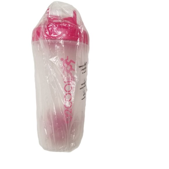 O2Cool Protein Shaker Bottle Pink New BPA Free Gym Fitness Workout Feminine - Picture 1 of 4